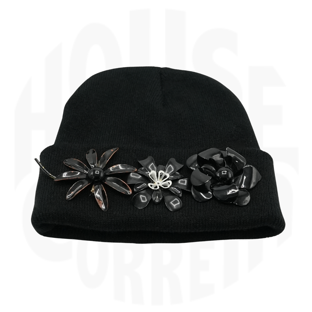 Noir Bloom Beanie