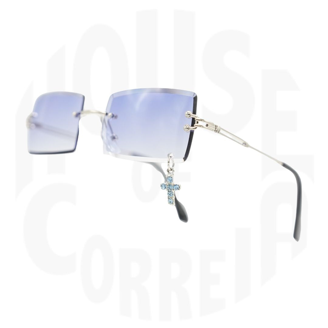 Blue Cross Blue Sunglasses