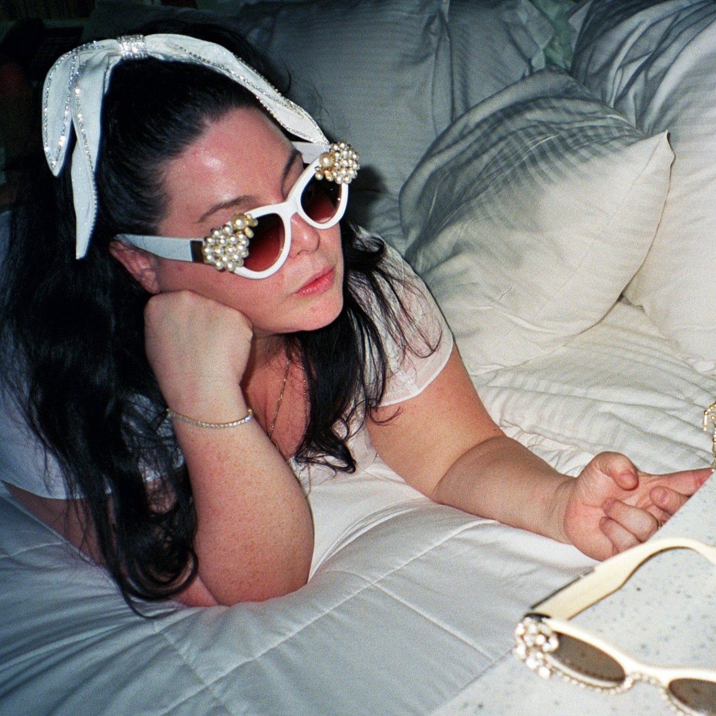 Vintage Pearl Bridal Sunglasses