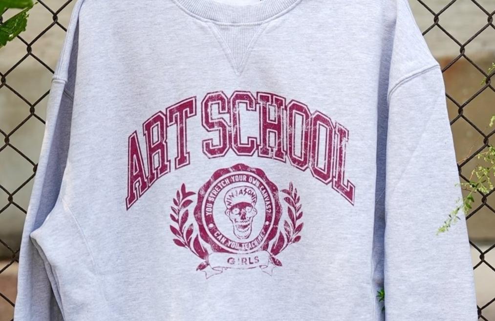 Art School Girls Sweatshirt - Heather Grey
