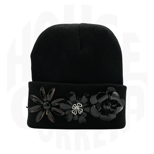 Noir Bloom Beanie