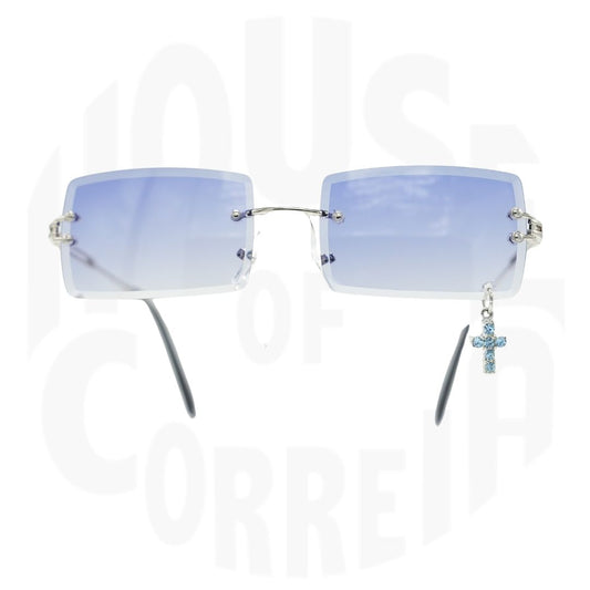 Blue Cross Blue Sunglasses