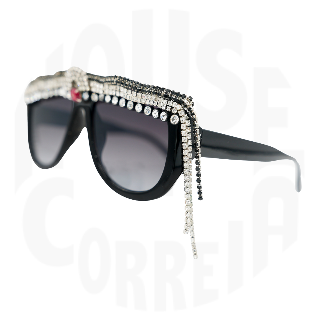 Rhinestone Drip Sunglasses