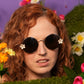 BB White Floral Sunglasses