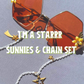 I'm a Starrr Sunglasses & Chain Set